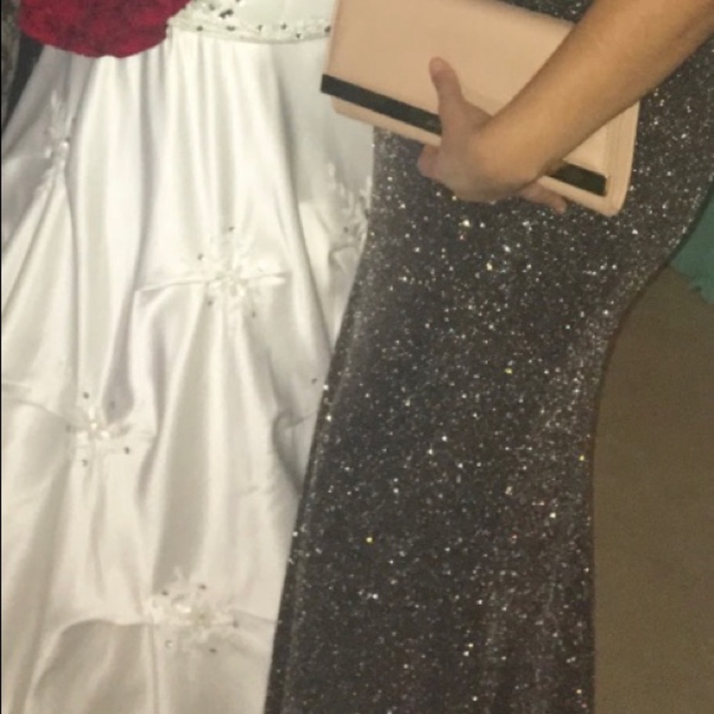 Calvin Klein
Metallic Blouson Gown dress